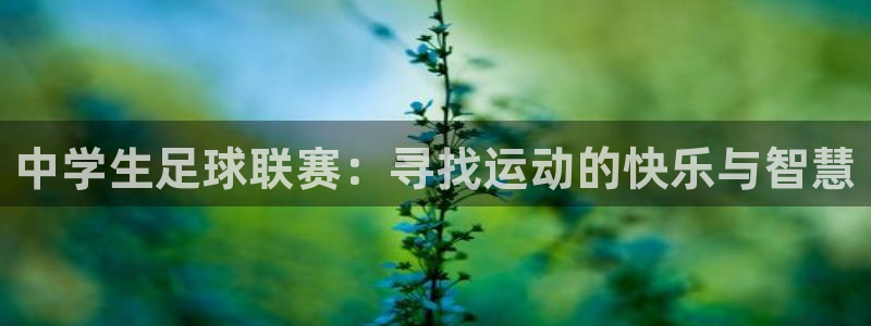 意昂体育app正版下载官网：中学生足