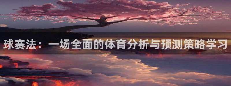  意昂体育官网：球赛法：一场全面的体育分析与预测策略学习